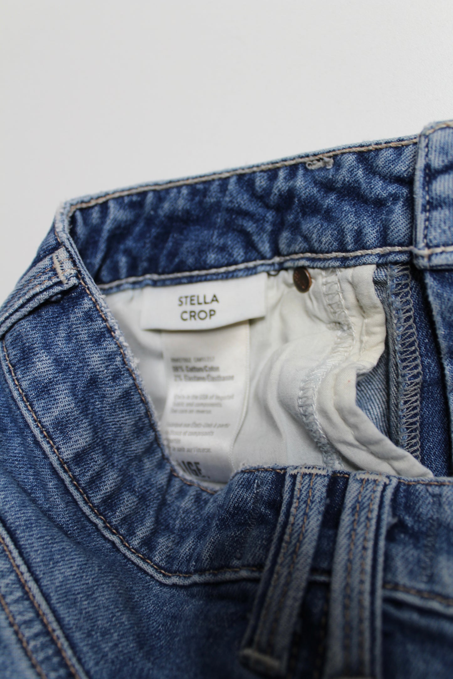 Paige high rise ‘Stella crop’ jeans, size 26