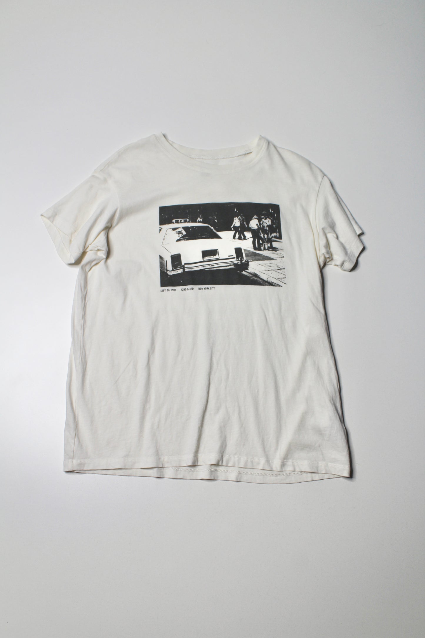 Madewell softfade ‘New York’ taxi t shirt, size xxs (oversized fit) (sale: 50% off)
