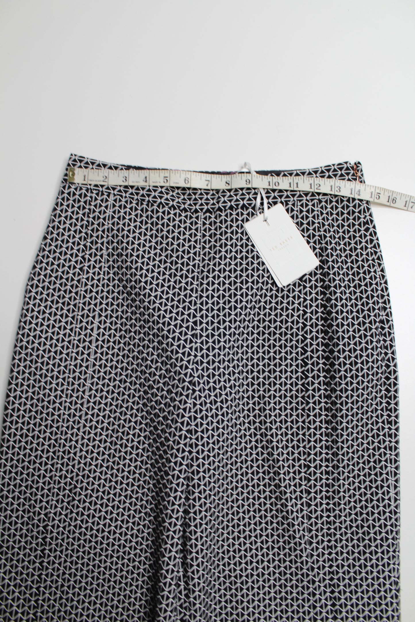 Ted Baker jacquard crop wide leg pants, size 2 *New with tags