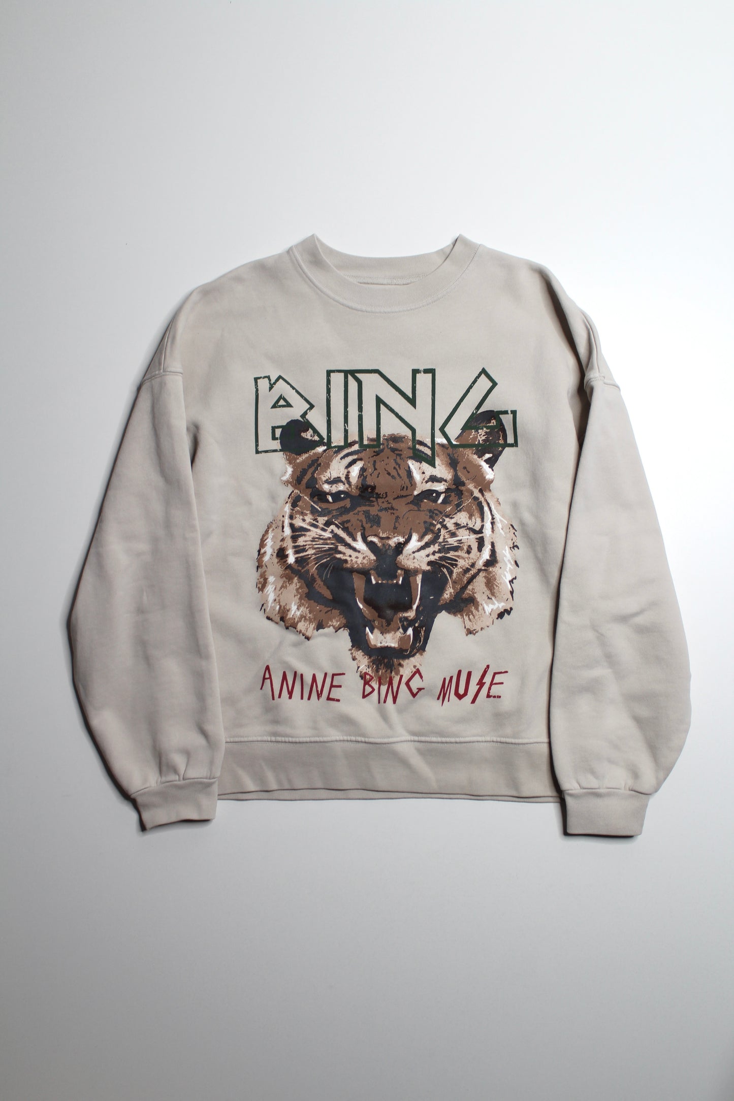 Anine Bing graphic crew neck sweatshirt, size medium (loose fit) *new without tags