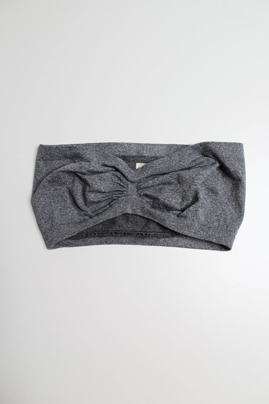 Aritzia wilfred grey bandeau bra, size large (additional 50% off)