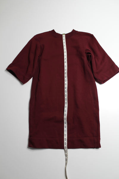 Uniqlo burgundy sweater dress/tunic, size small (price reduced: was $25)