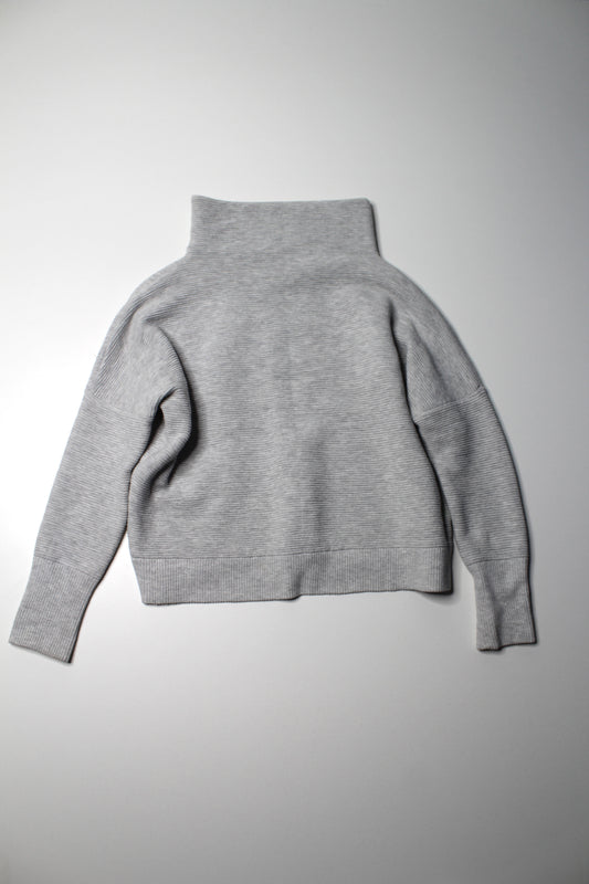 Monk & Lou ribbed funnel neck sweater, size small