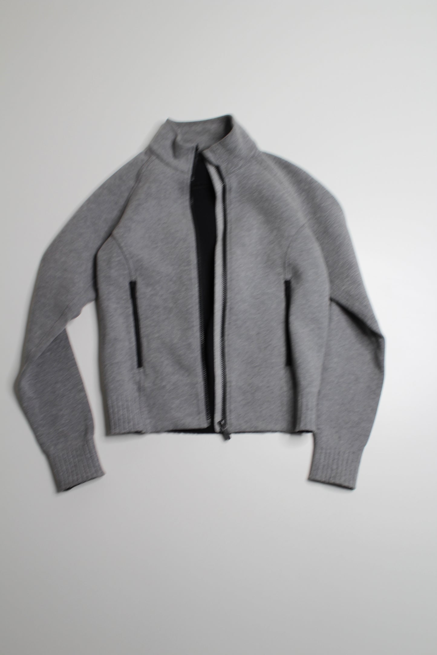 Lululemon grey NTS bomber jacket, size 4 (relaxed fit) (price reduced: was $68)