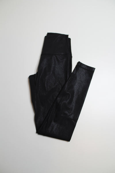 Lululemon wunder under high-rise tight, size 4 (28") *luminosity black foil