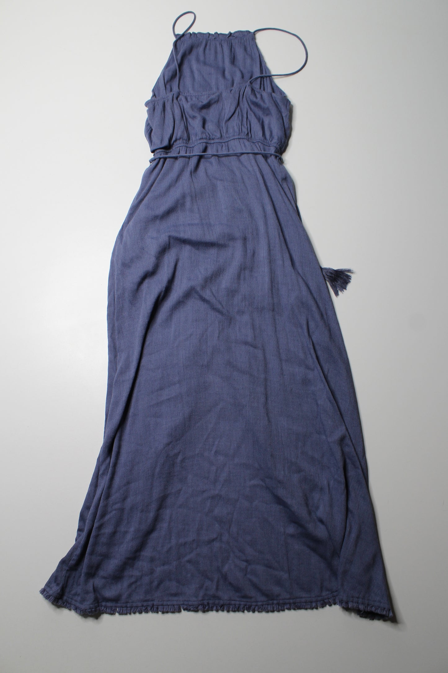 Honey Punch blue faux wrap dress, size small