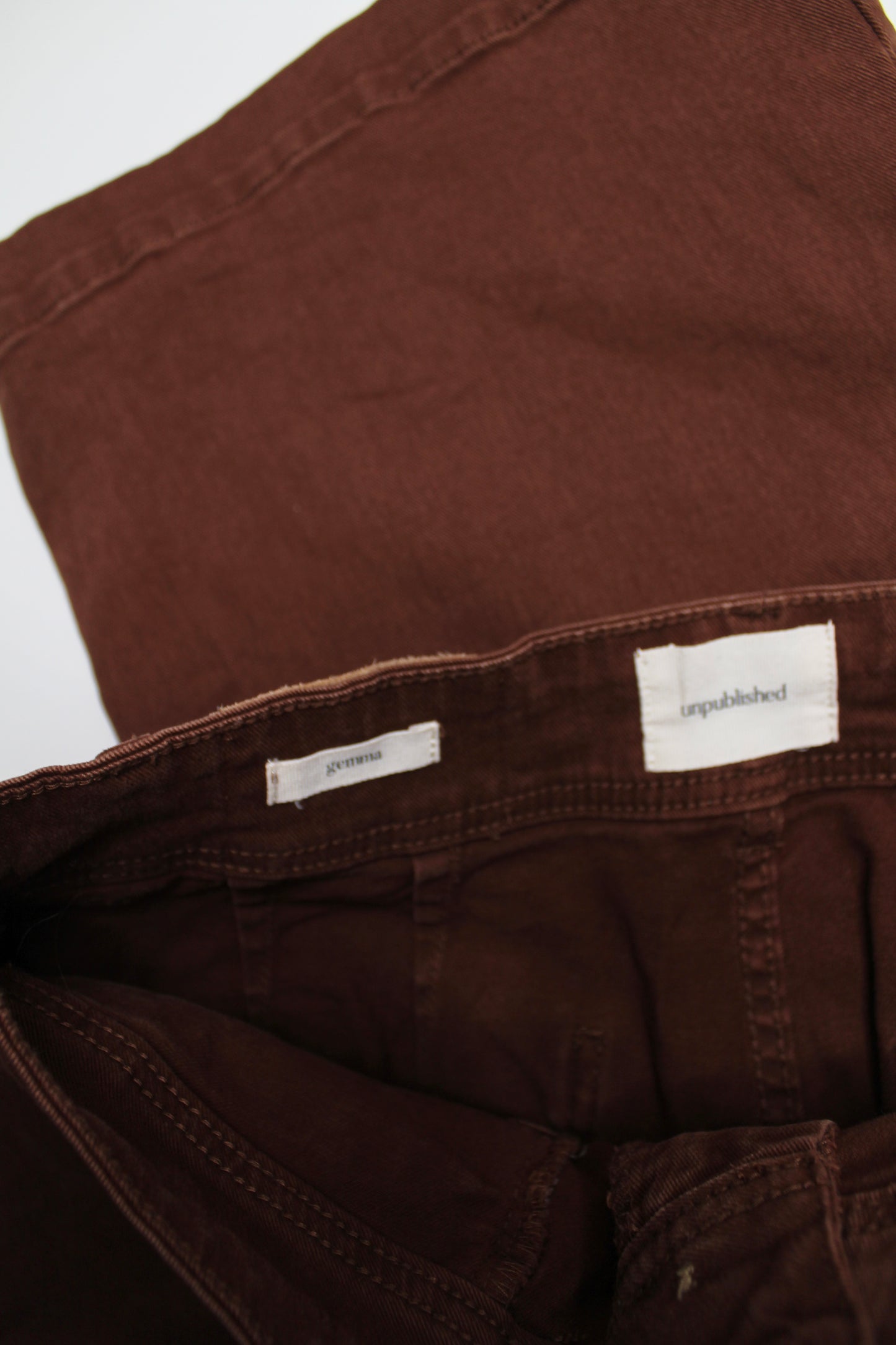 Anthropologie Unpublished brown ‘Gemma’ wide leg pants, size 30