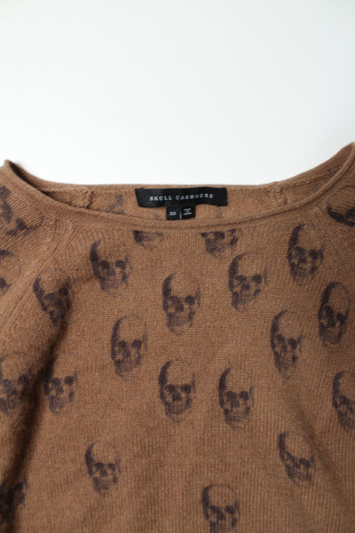 Skull Cashmere brown cashmere sweater, size xs (loose fit)