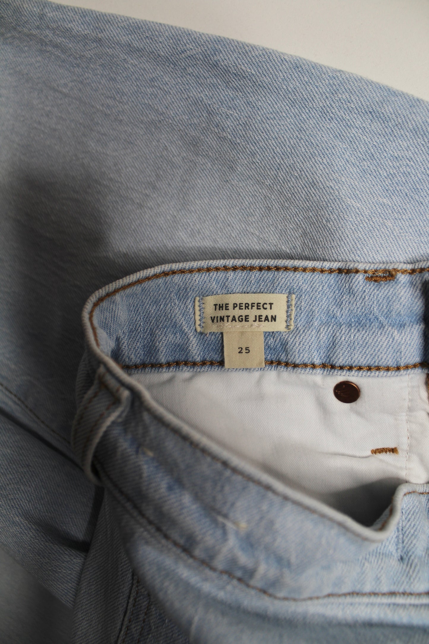 Madewell ‘perfect vintage’ jeans, size 25