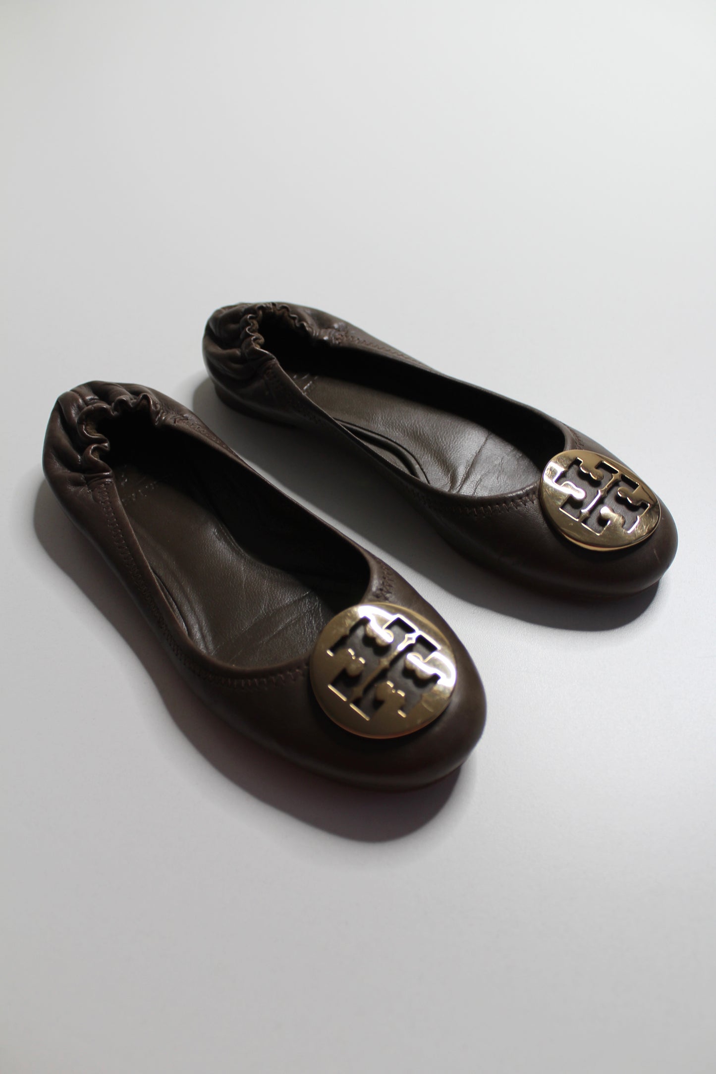 Tory Burch brown ballet flats, size 7