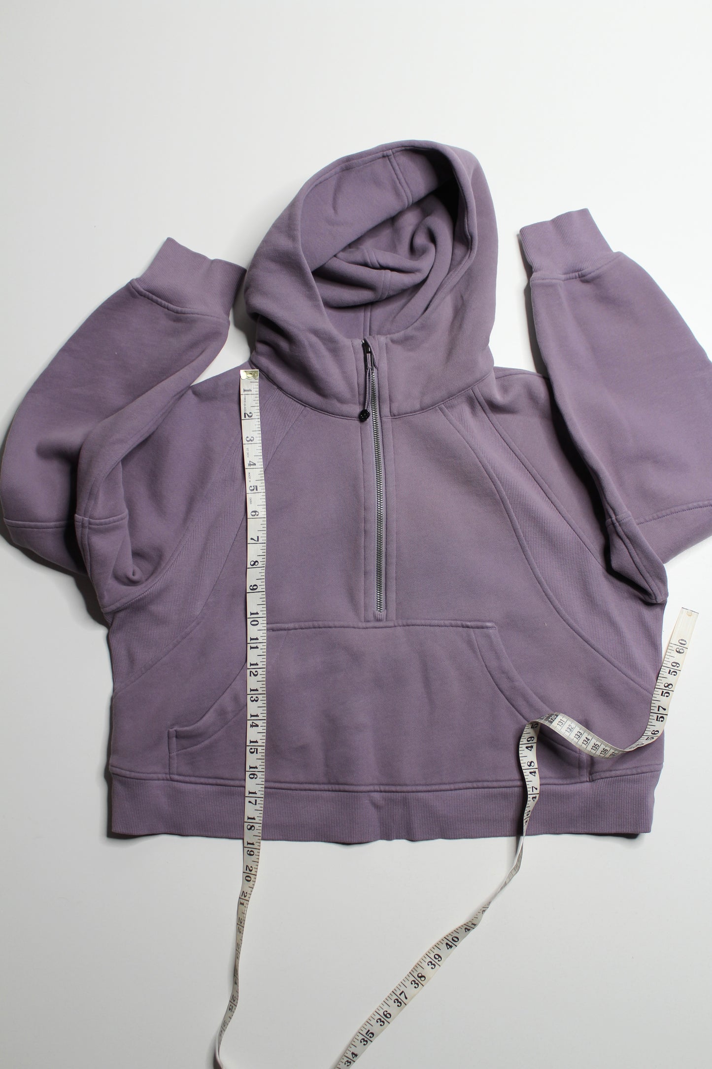 Lululemon dusty lavender  ‘oversized scuba full zip’ hoodie, size M/L