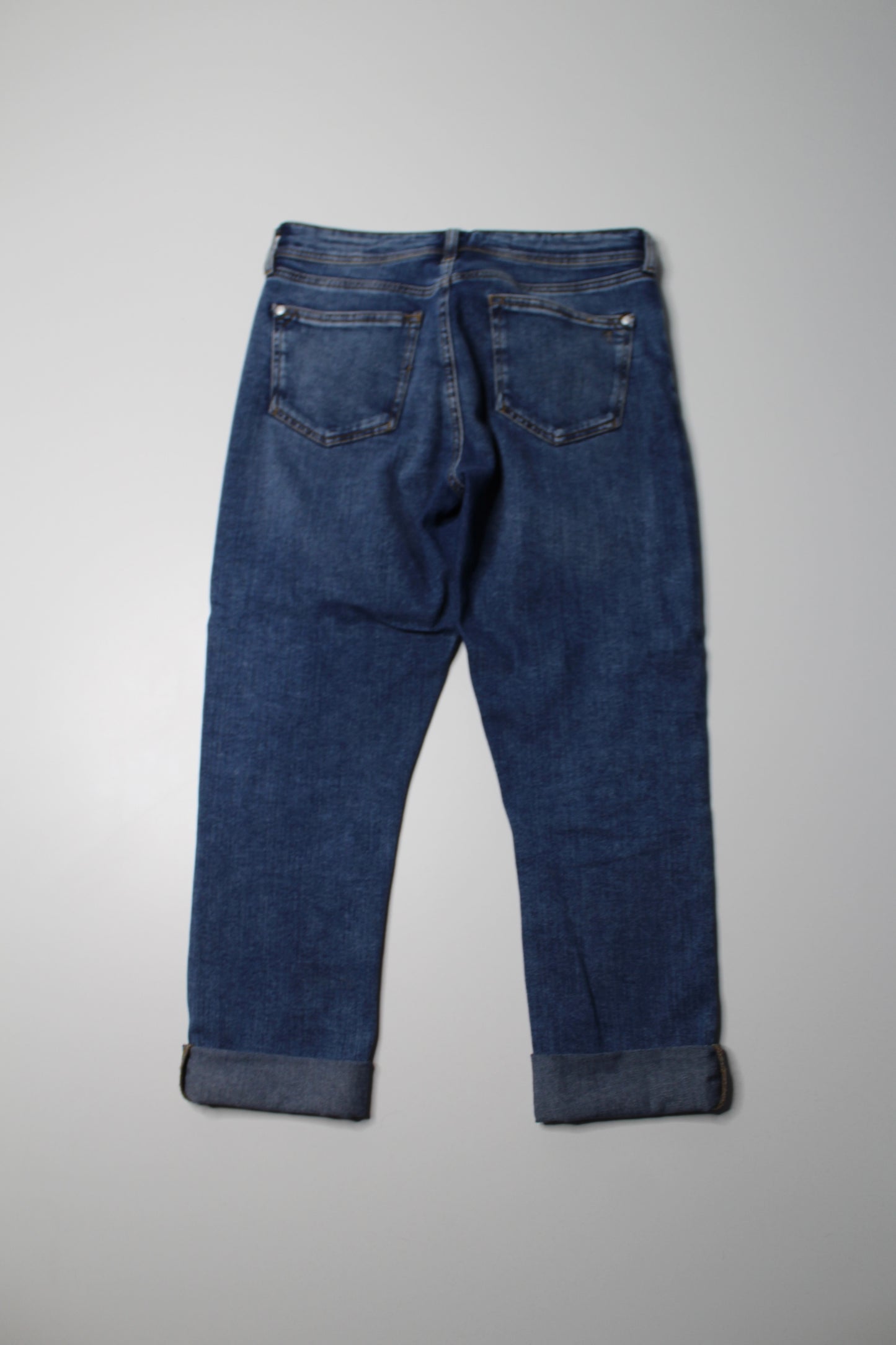 Anthropologie Pilcro denim straight leg jeans, size 28 (29” unrolled)