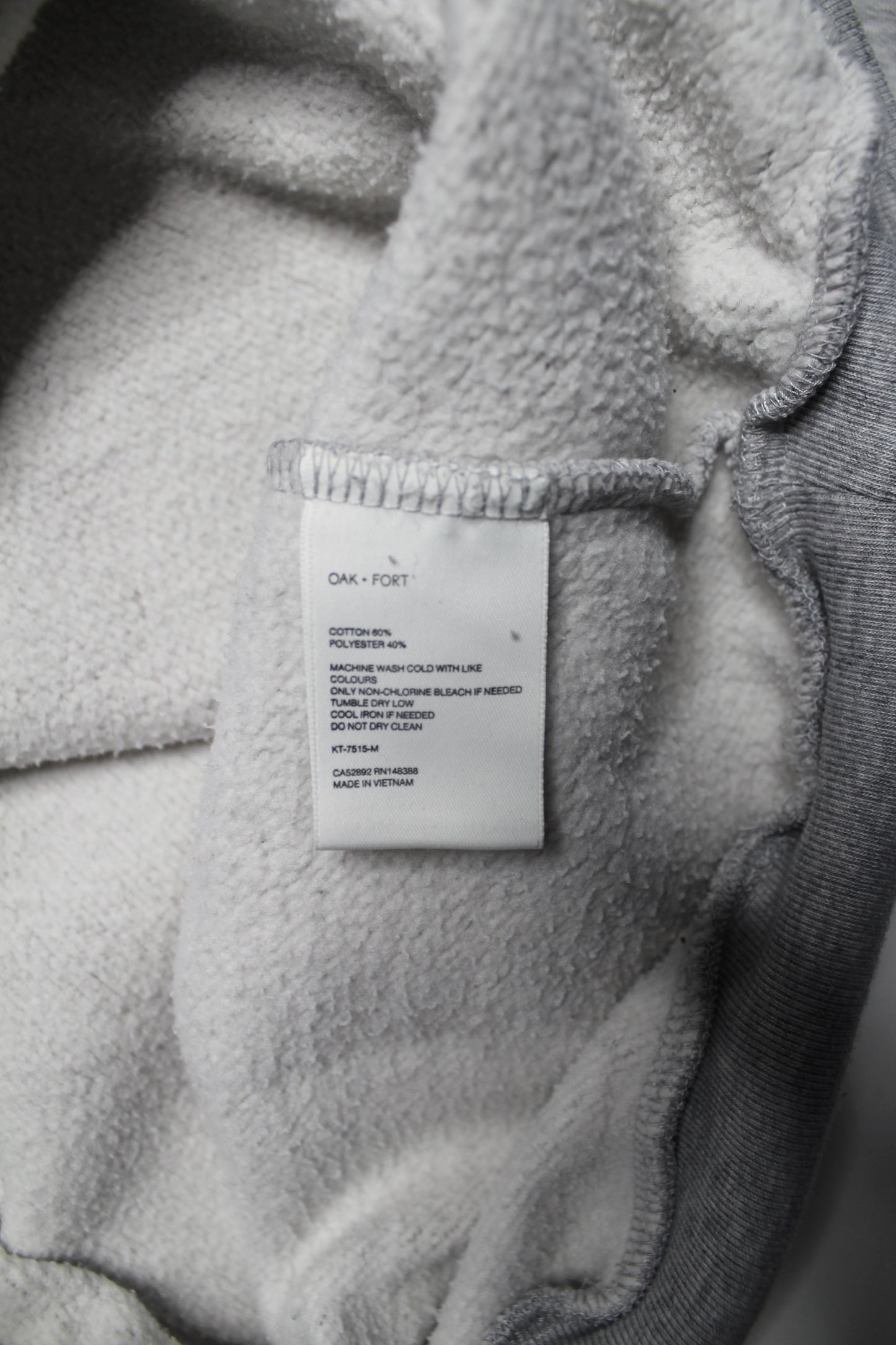 Mens Oak + Fort grey sweatshirt, size small (fits like medium) (sale: was $34)