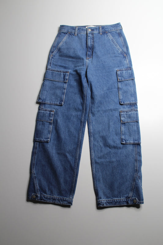 Aritzia Denim Forum '90S Millie hi -rise cargo jeans. Size 27