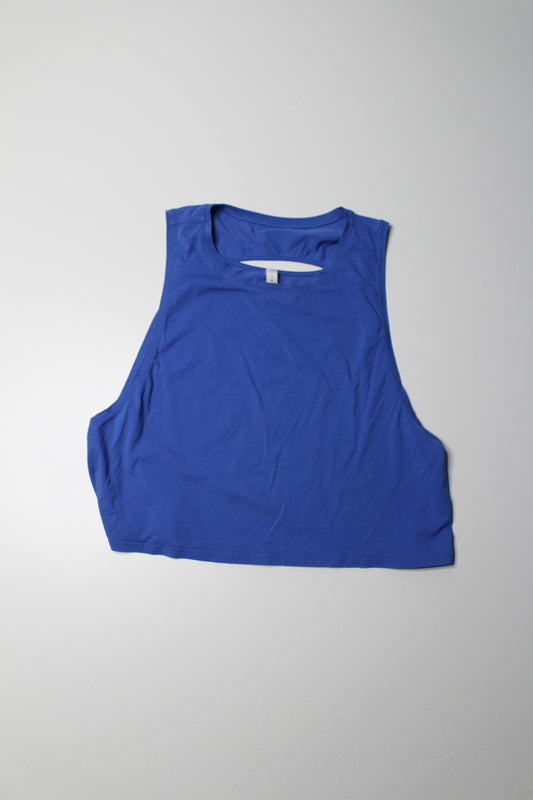 Lululemon blue cropped tank, size 10