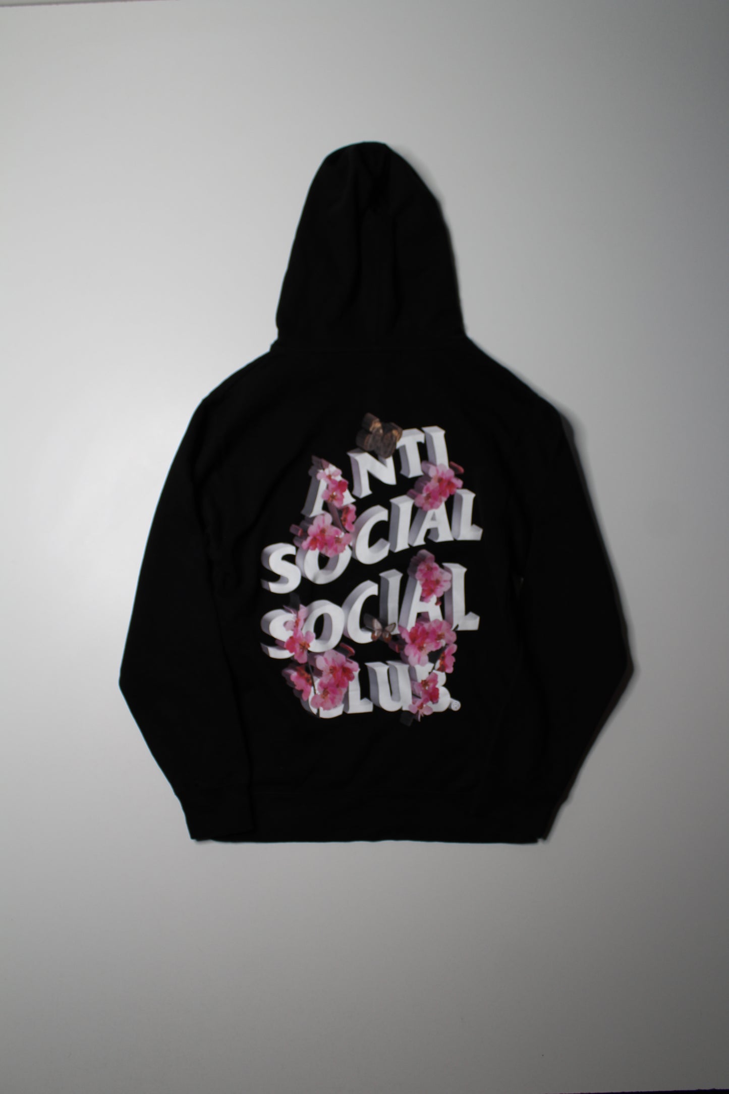 Anti Social Club black hoodie, size small (relaxed fit)