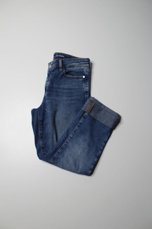 Anthropologie Pilcro denim straight leg jeans, size 28 (29” unrolled)