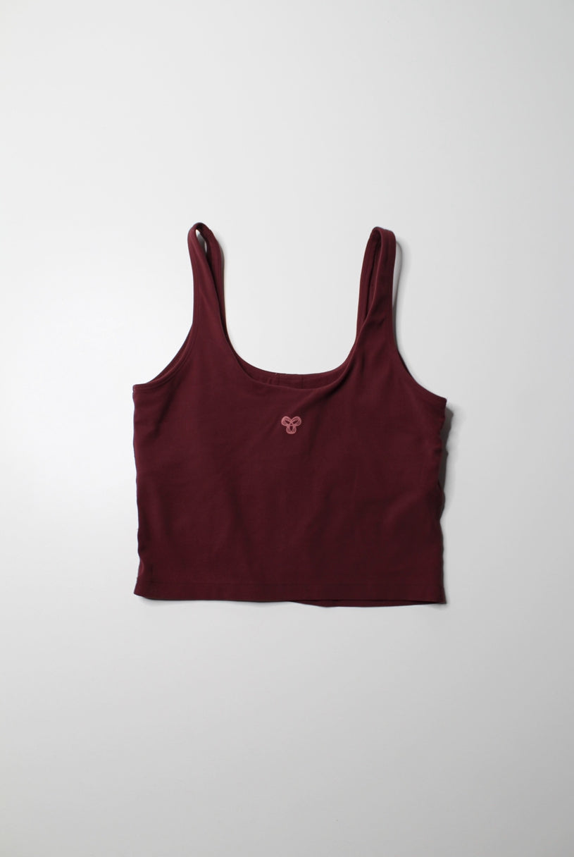 Aritzia TNA ‘butter bound’ maroon athletic tank, size small