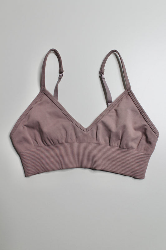 Lululemon dusty pink ebb to street bra, size 6