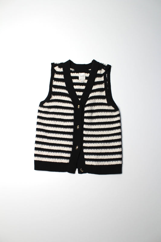 Anthropologie Maeve knit button front sweater tank, size small