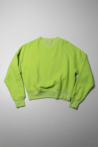 Aritzia Wilfred Free mock neck neon sweatshirt, size xs (relaxed fit)