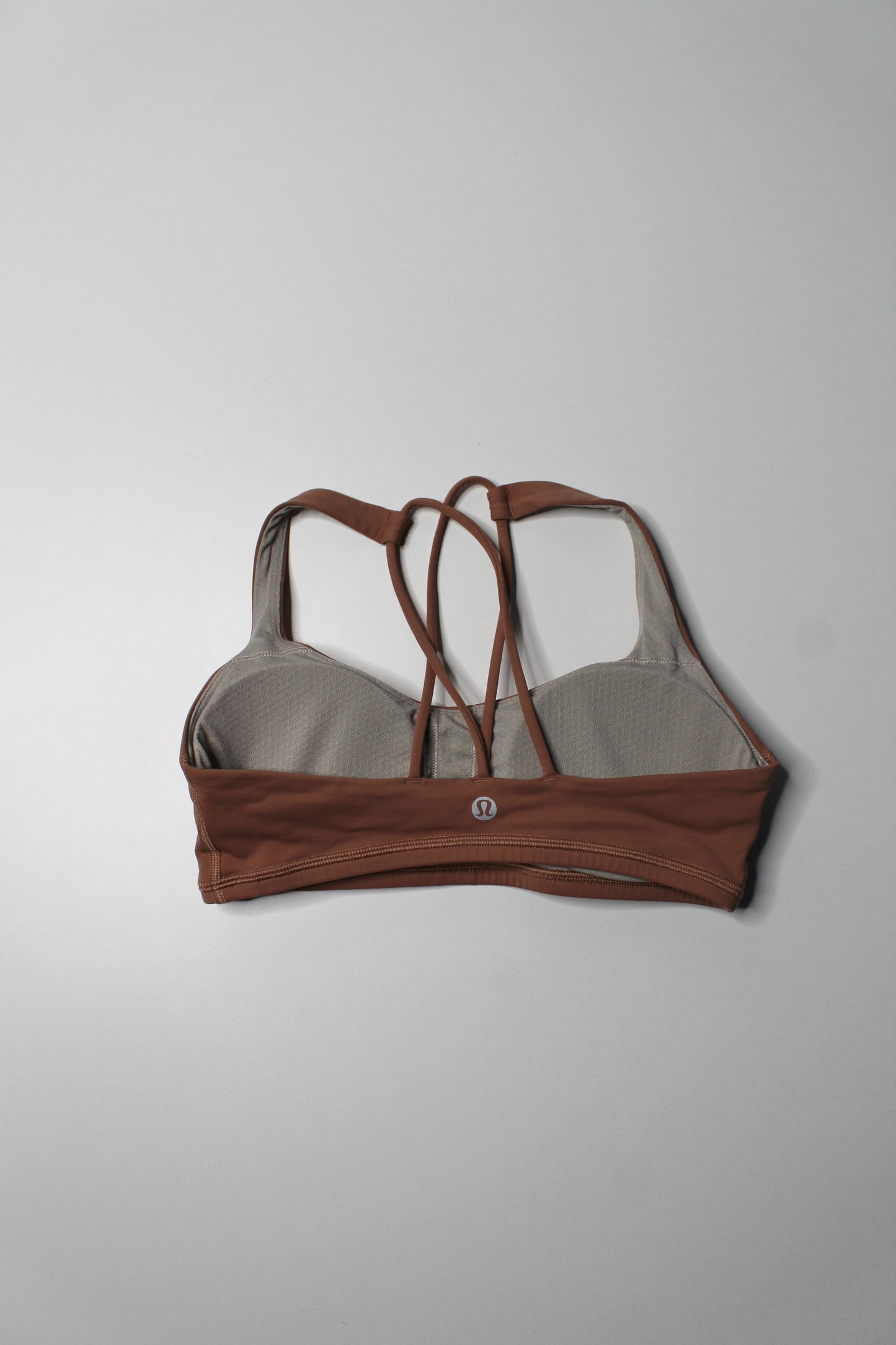Lululemon dusty clay 'free to be' bra, size 4