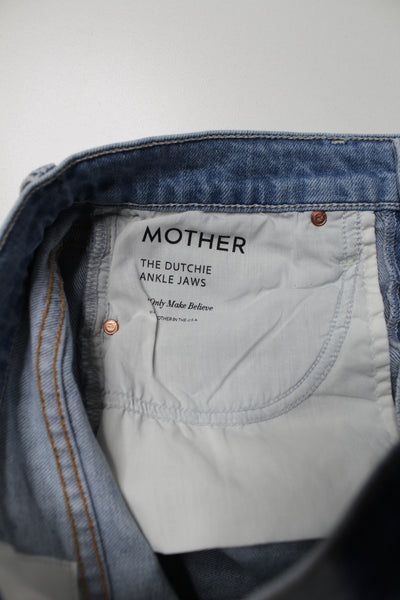 Mother ‘dutchie ankle jaws’ cut off jean shorts, size 27 (4.5”) (fit like 26)