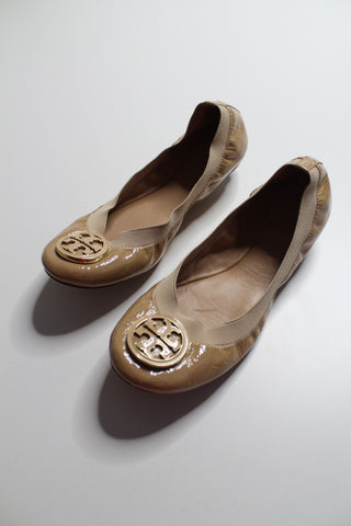 Tory Burch tan ballet flats, size 7.5 (price reduced: was $58)