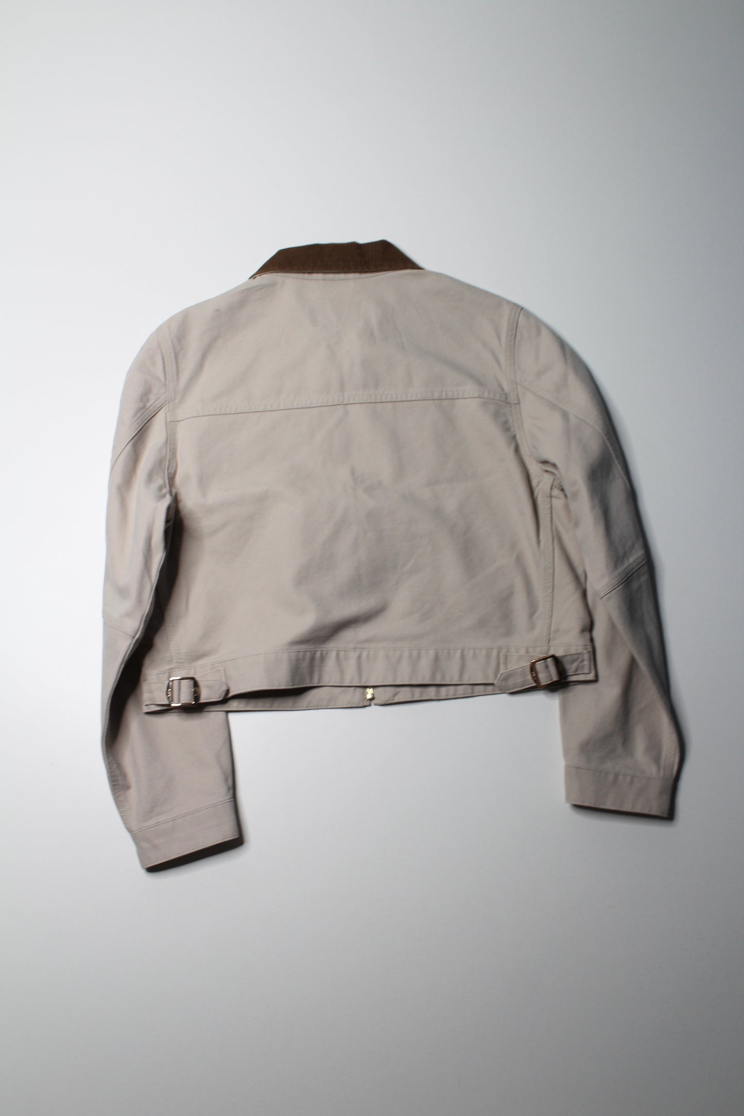 TNA beige 'Barkley' lightweight workwear jacket, size small