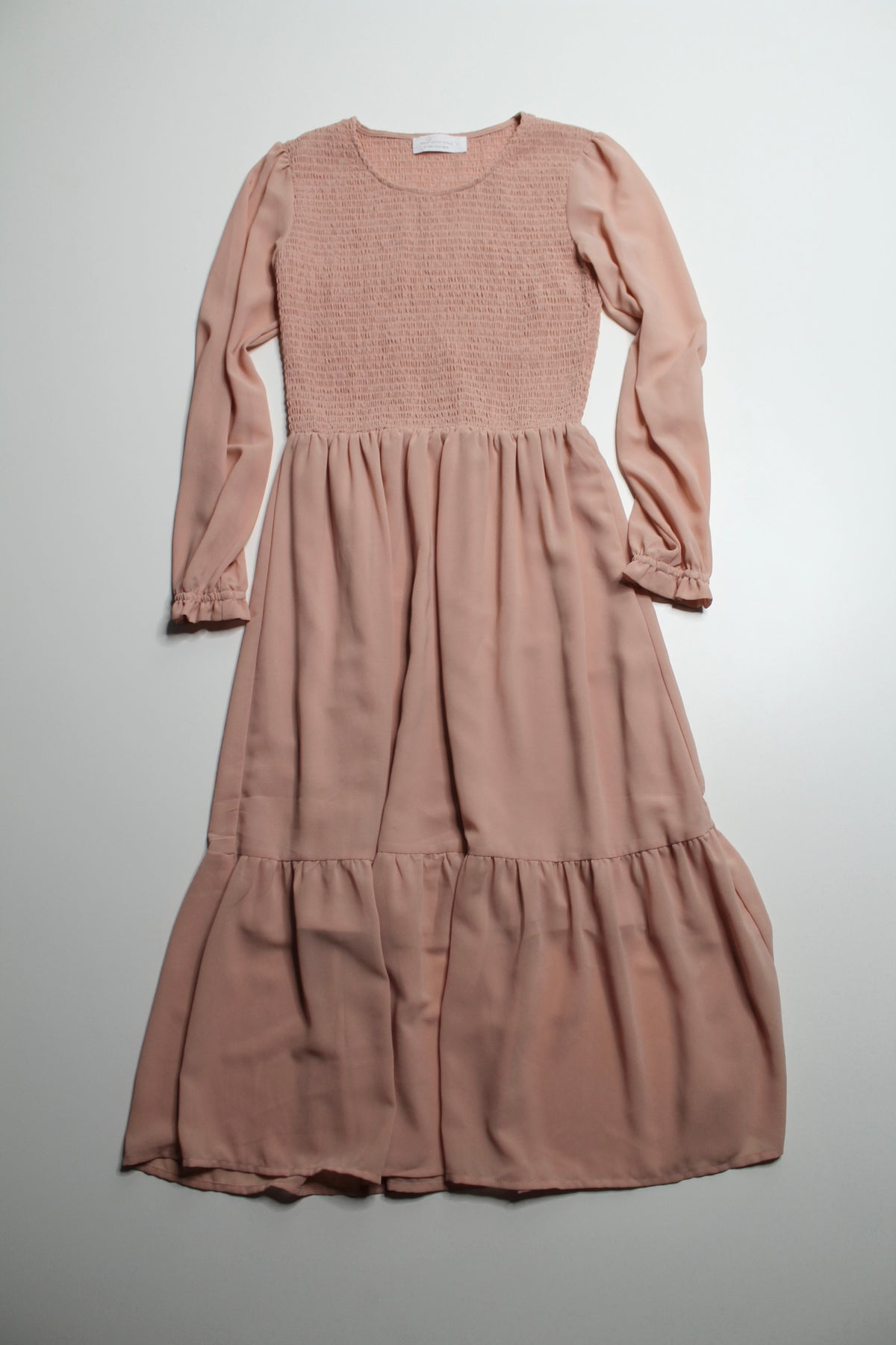 Mad About Style x Jillian Harris Jilly Box misty rose ‘grace’ midi dress, size small