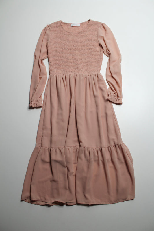Mad About Style x Jillian Harris Jilly Box misty rose ‘grace’ midi dress, size small