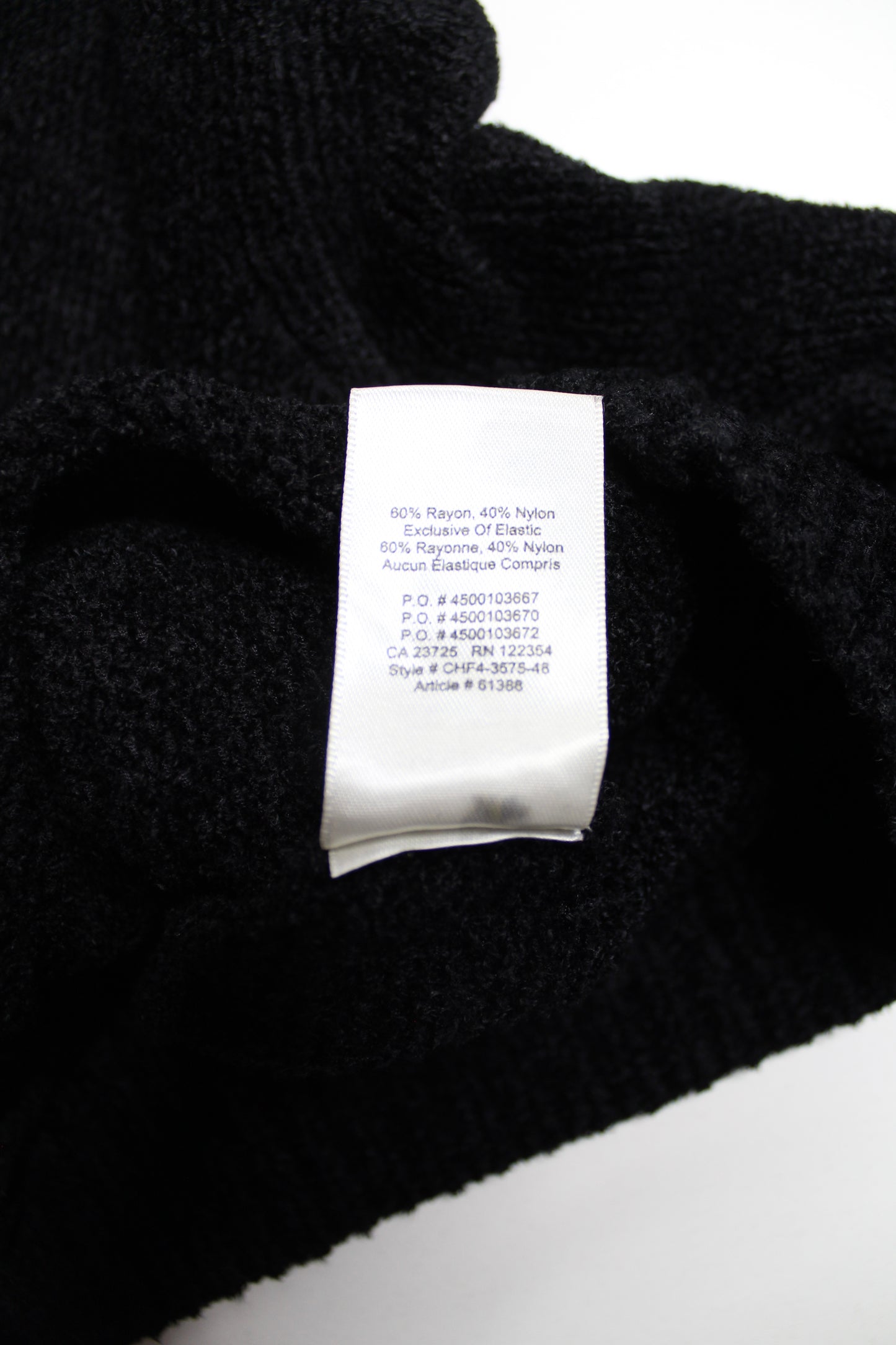 Aritzia Wilfred black chenille mock neck knit sweater, size medium