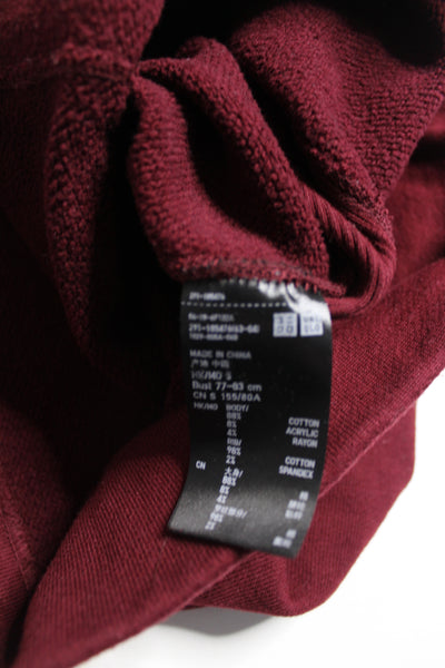 Uniqlo burgundy sweater dress/tunic, size small (price reduced: was $25)