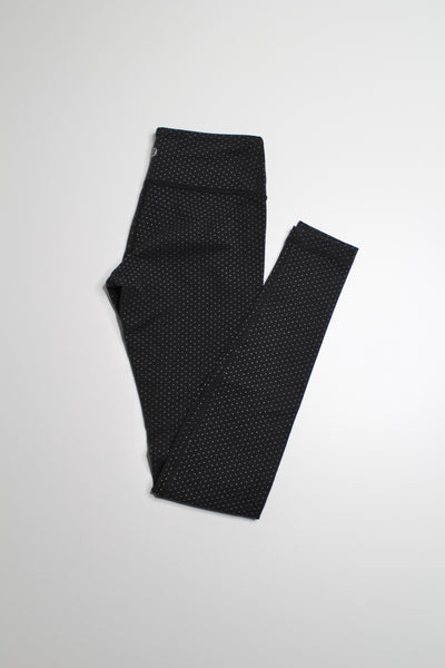 Lululemon black / mini white polka dot wunder under leggings, size 4 (price reduced: was 48)