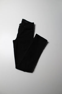 7 For All Mankind mid rise  ‘kimmie straight’ leg black denim pant, size 29 (32”) (additional 10% off)