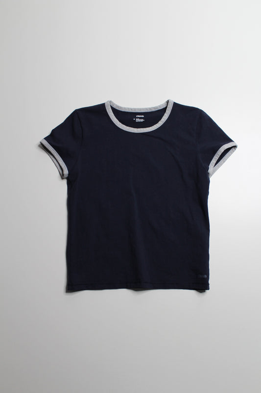 Aritzia TNA navy ‘hold it roam’ t shirt, size medium