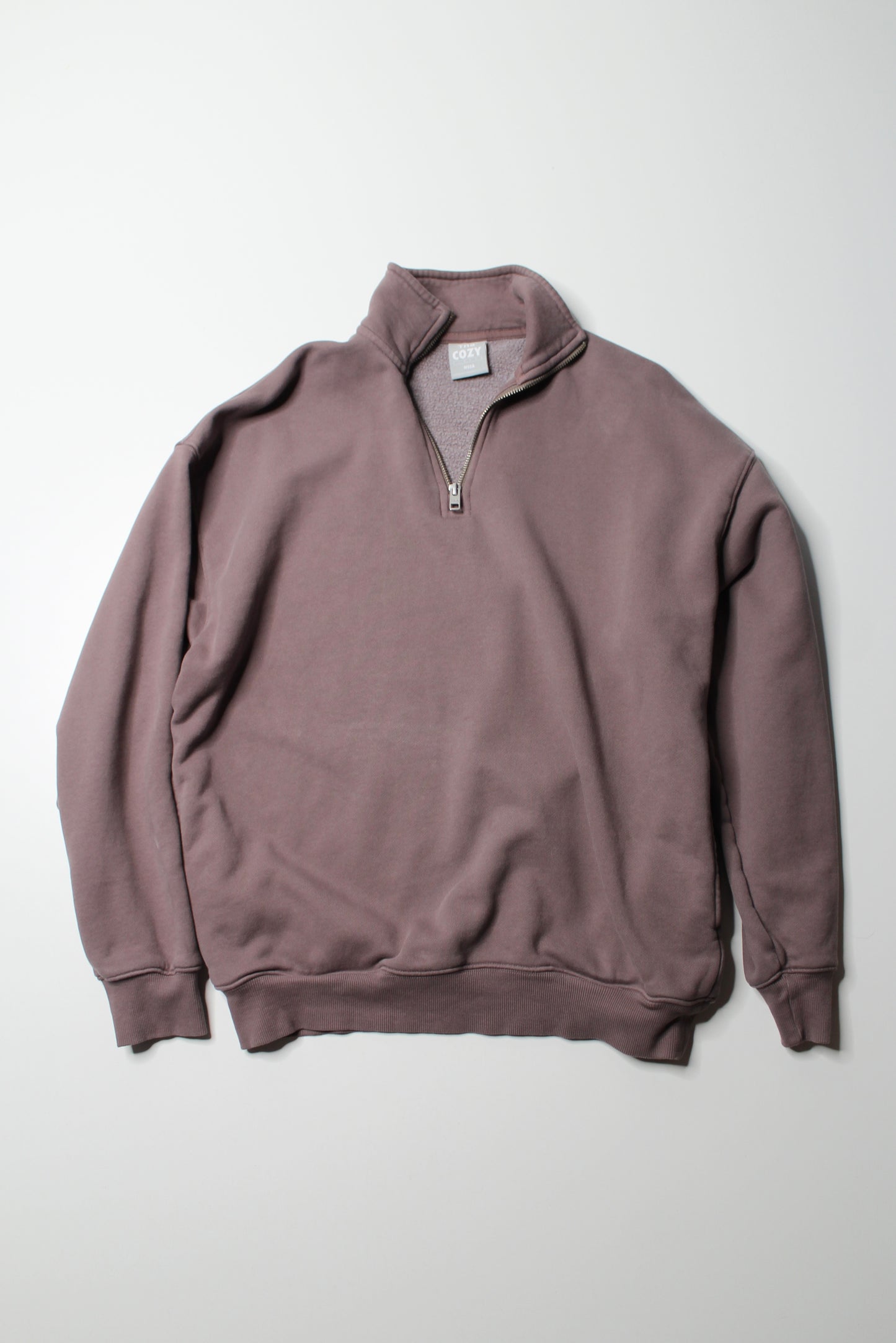 Aritzia TNA cozy fleece mega 1/2 zip sweatshirt, size 1 (oversized fit)