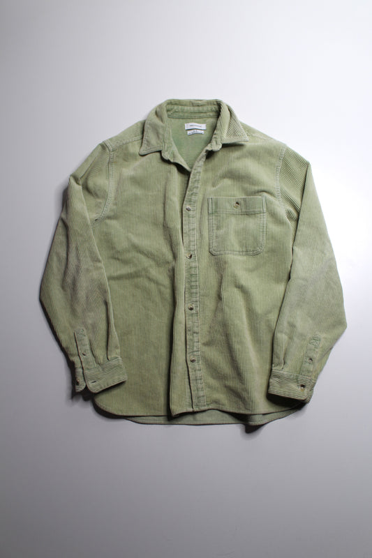 Urban Outfitters light lime green corduroy shacket, size medium (loose fit) (additional 20% off)