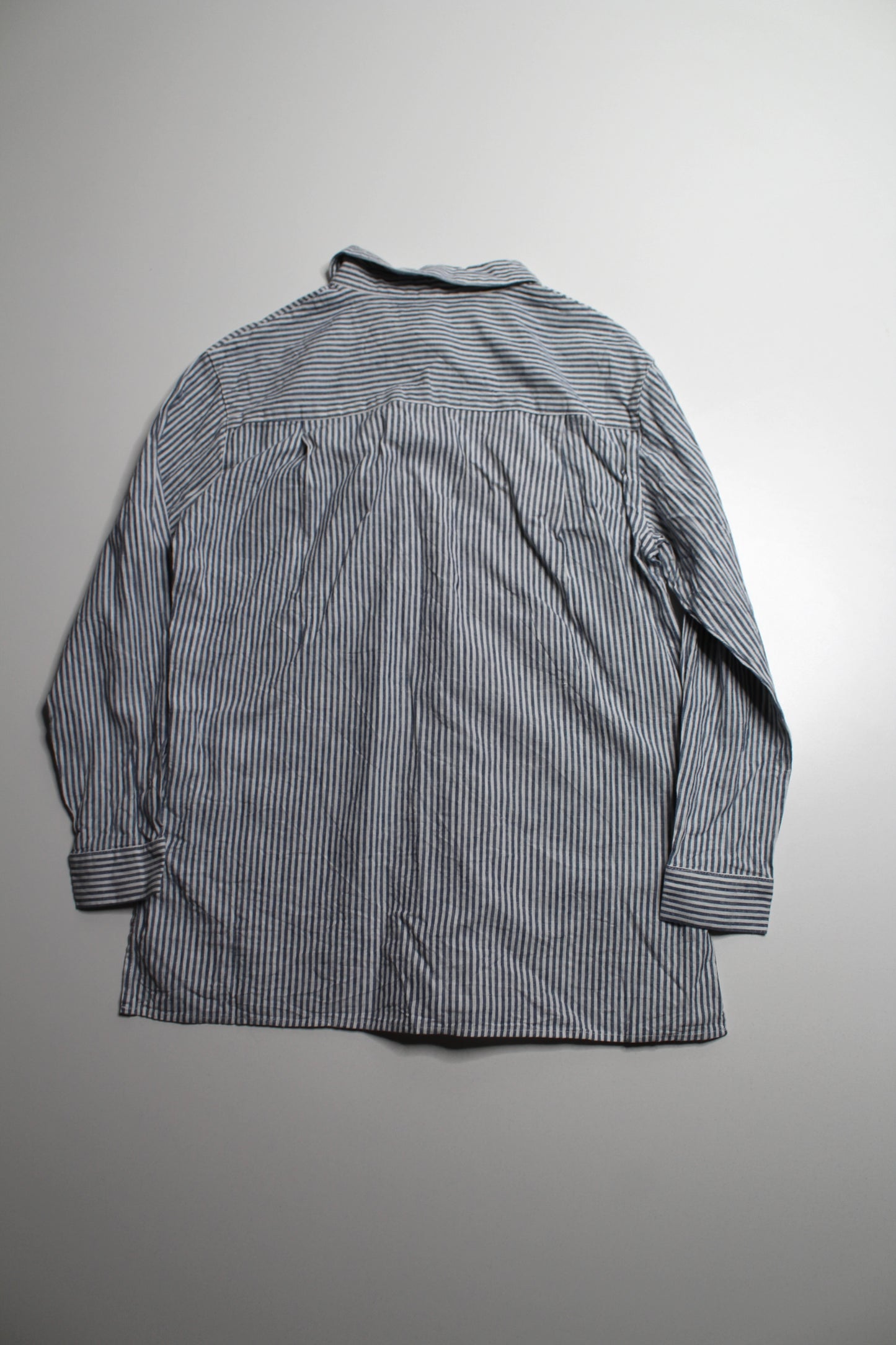 FIG striped linen ‘leidy’ button up long sleeve, size small