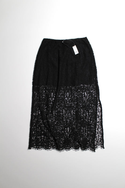 Gap black lace maxi skirt, size small *new with tags (petite) *matching top available