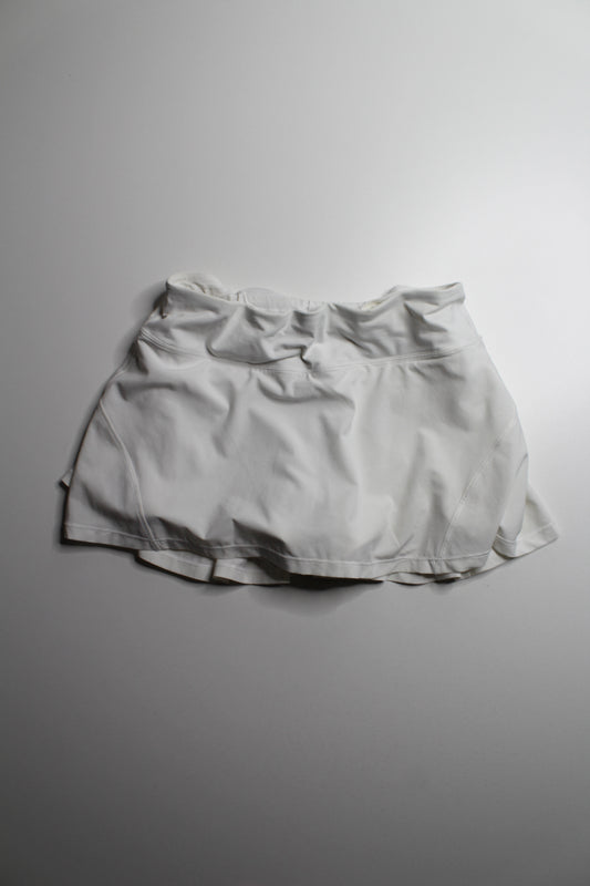 Lululemon white golf skirt, size 6