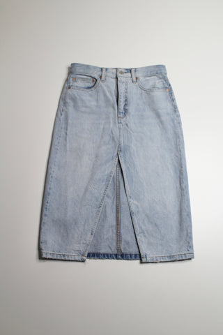 Aritzia denim forum 90’s hallie jean skirt, size 28 (price reduced: was $58)