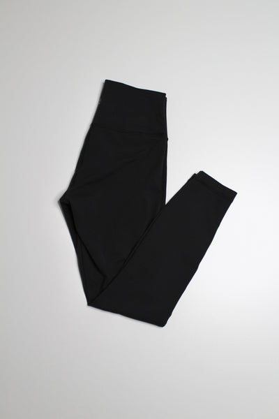 Lululemon black high times leggings, size 6 (25”) *special edition tech mesh *flaw (price reduced: was $40)