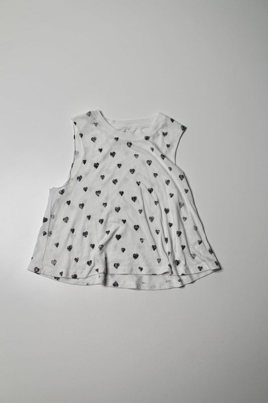 Spiritual Gangster cropped hearts muscle tank, size xs (loose fit)