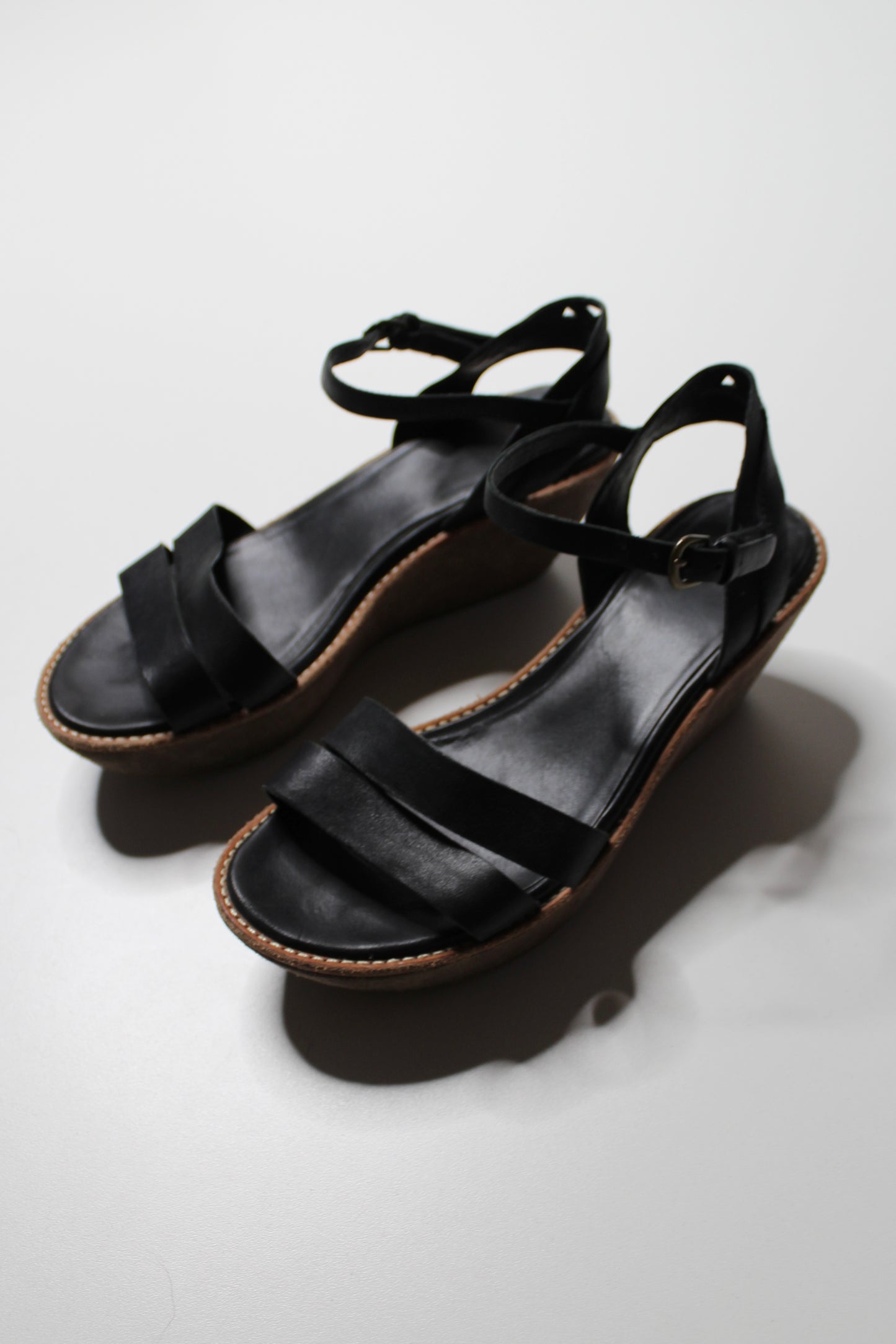 Camper black wedge sandals, size 6 (37)