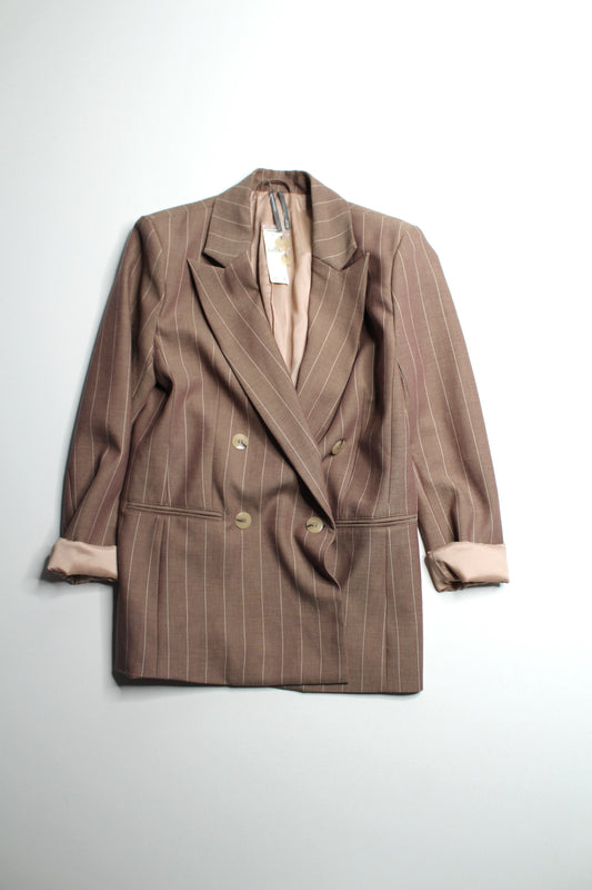 Anthropologie Rue oversized striped blazer, size xs *new with tags