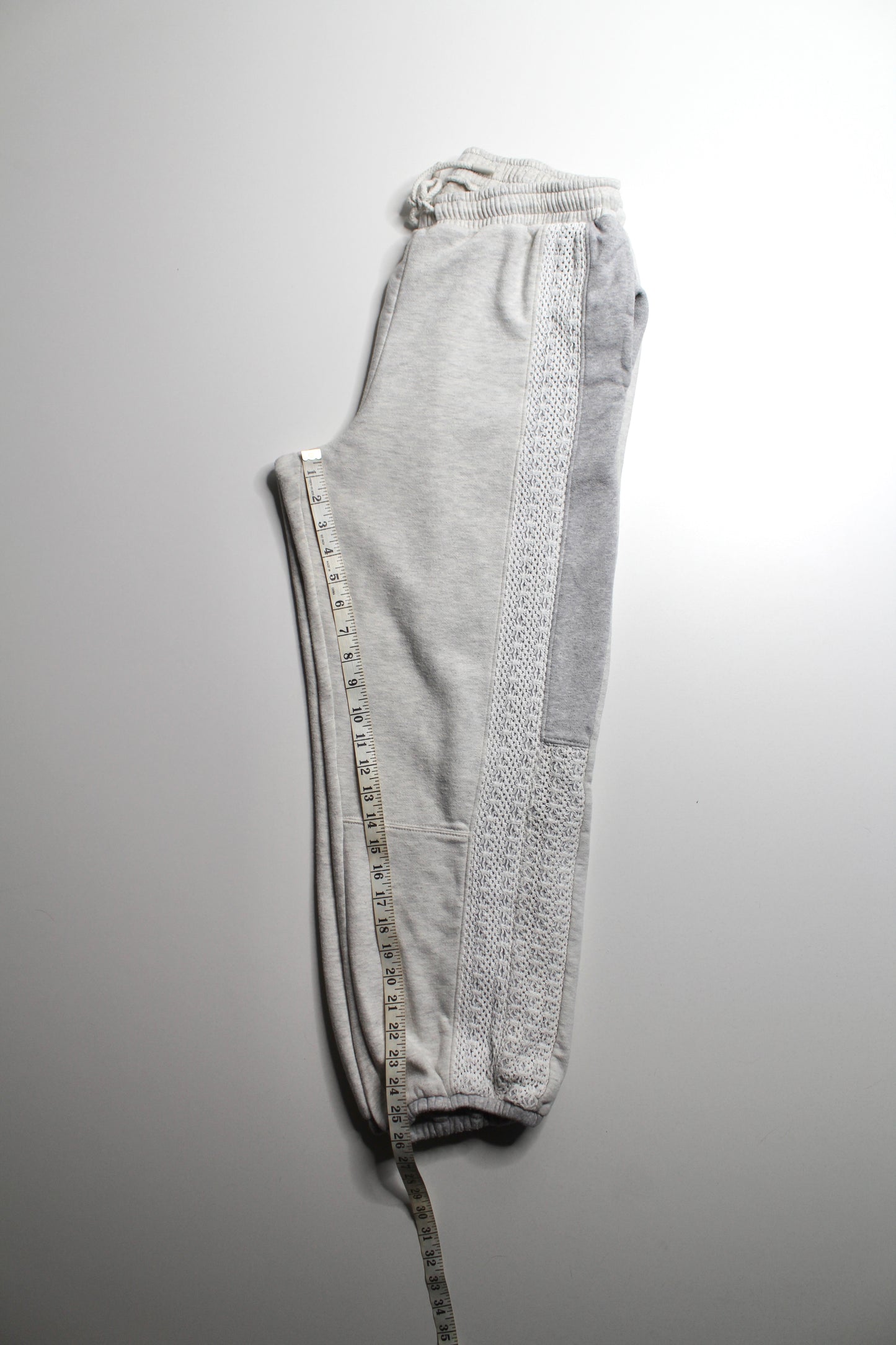 Anthropological Practice lace inset grey jogger sweatpant, size medium (oversized) *matching sweatshirt available