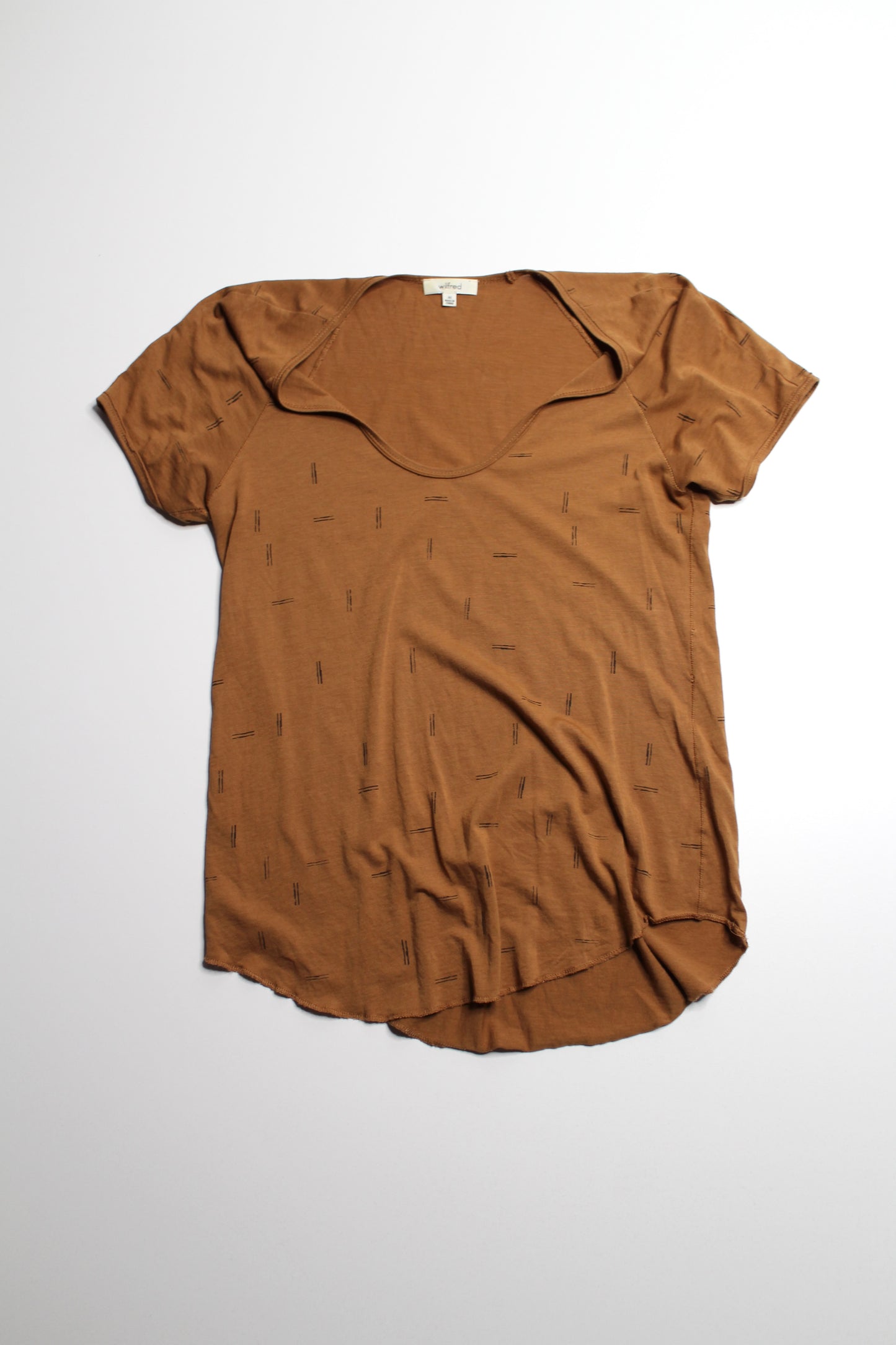 Aritzia Babaton The Group brown ‘everyday’ scoop neck t shirt, size xs (relaxed fit)