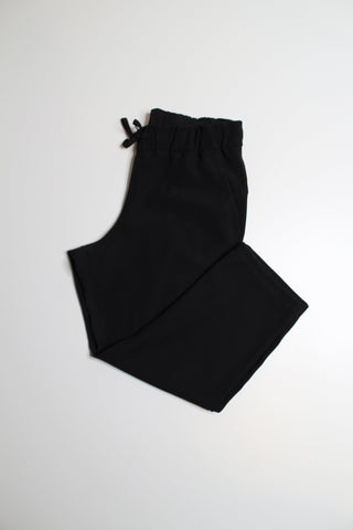 Lululemon black on the fly pant, size 8 (hemmed to 24” crop length) *woven