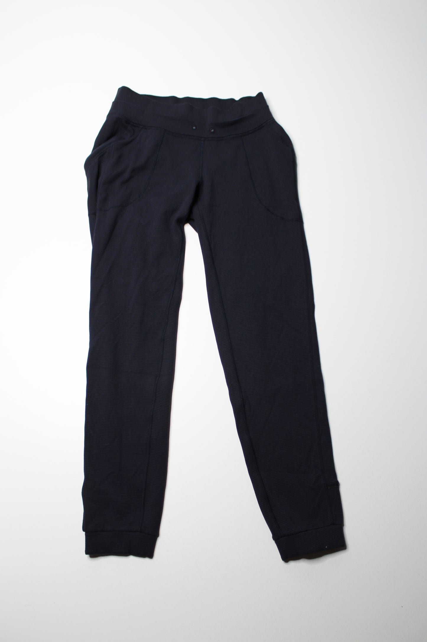 Lululemon navy stripe rulu jogger, size 6